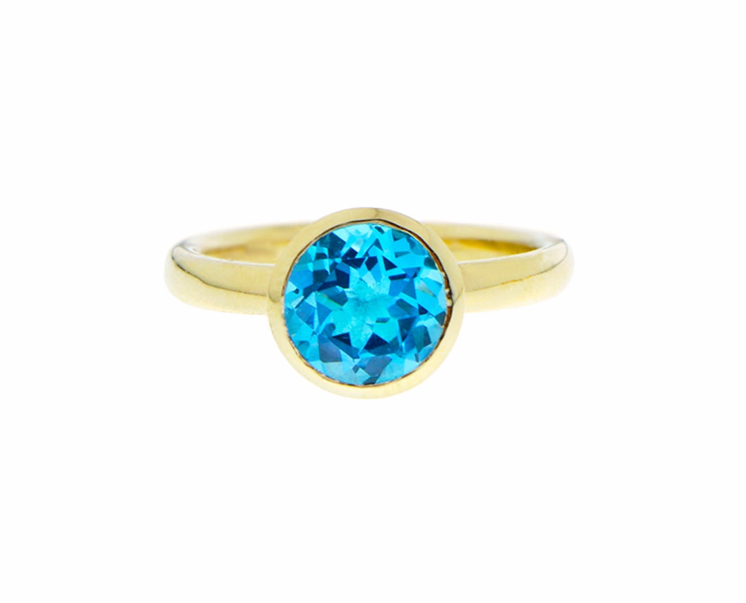 Yellow gold and gemstone rings