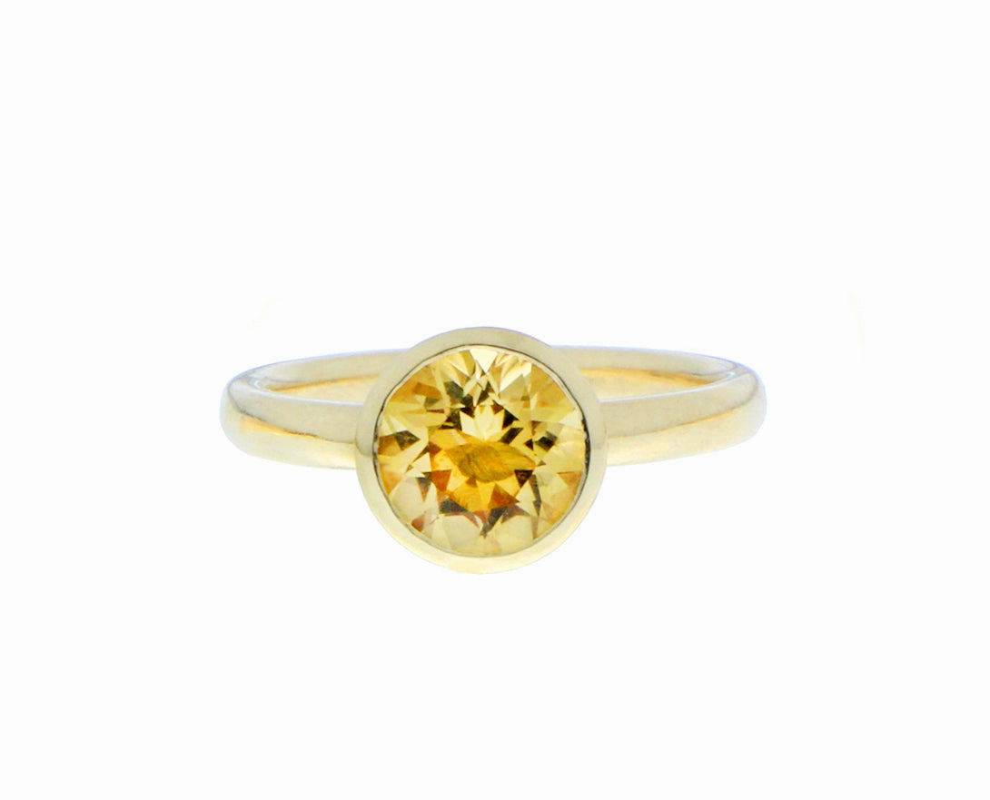 Yellow gold and gemstone rings