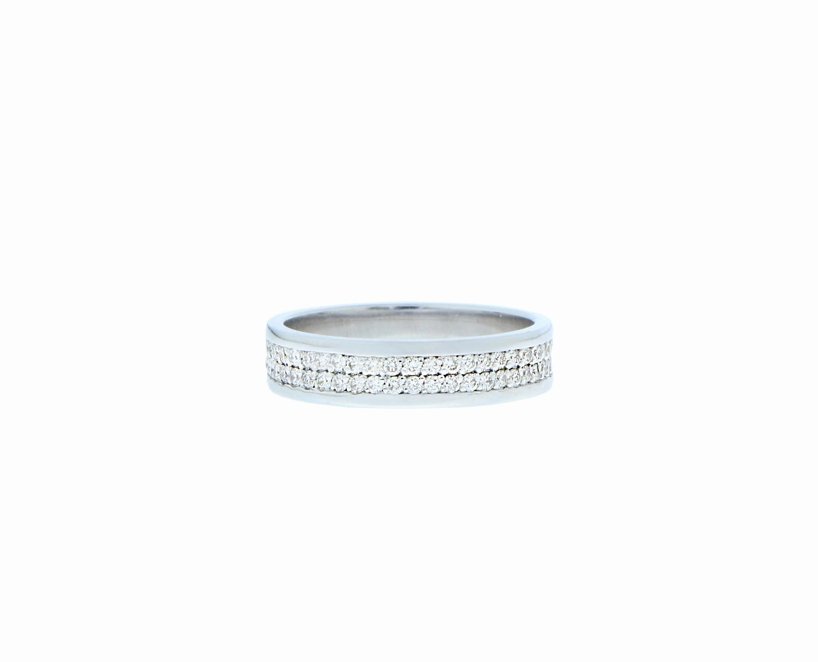 Yellow gold and white gold ring with diamonds