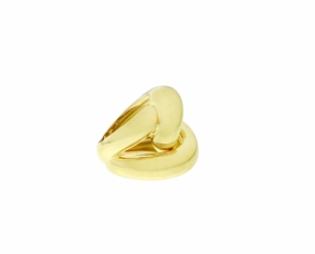 Yellow gold knot ring