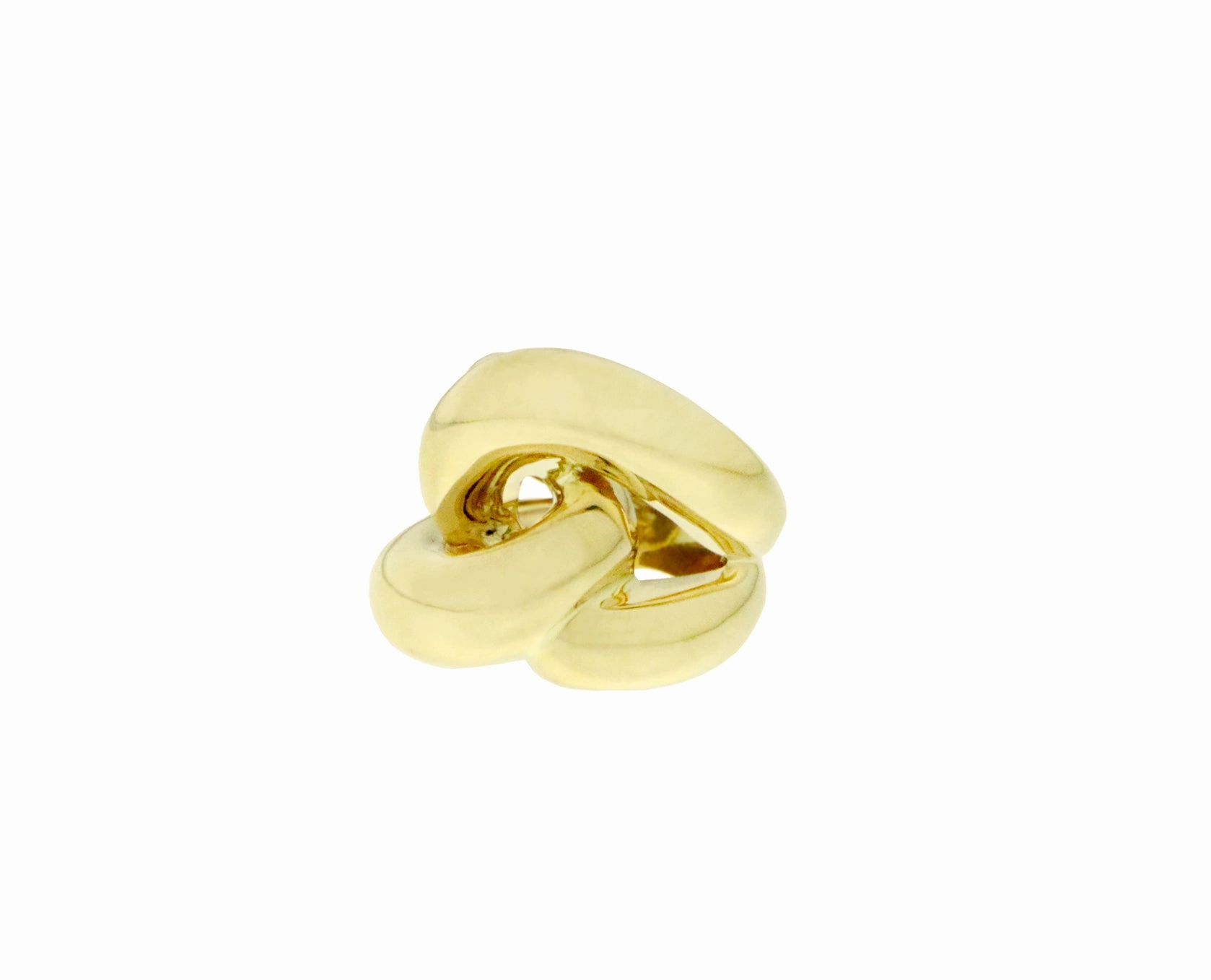 Yellow gold knot ring