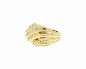 Yellow gold knot ring