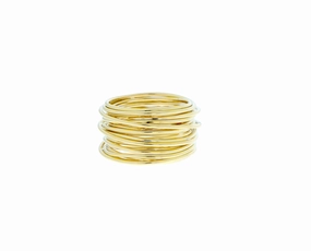 Yellow gold ring