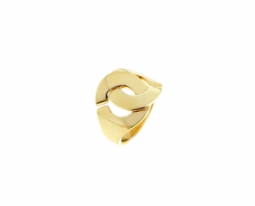 Yellow gold ring "menottes"