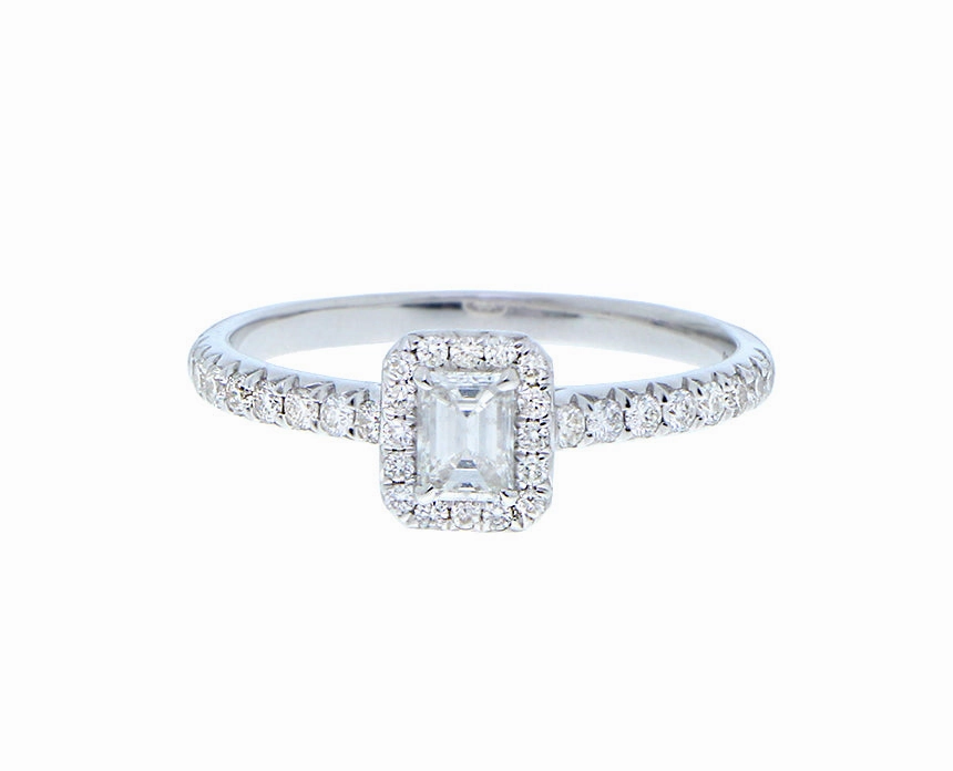 Yellow or white gold and diamond rings