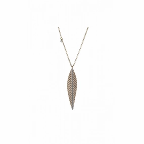 Zeghani Feather Necklace Zp1263