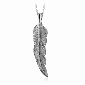 Zeghani Feather Necklace ZP917