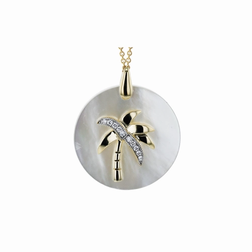 Zeghani Mother Of Pearl Necklace ZP1214