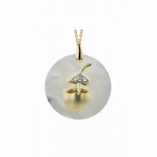 Zeghani Mother Of Pearl Necklace ZP1216