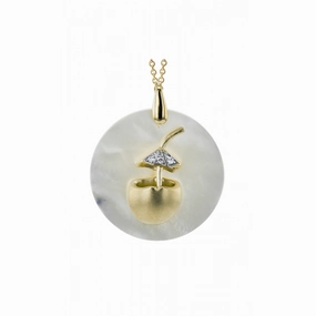 Zeghani Mother Of Pearl Necklace ZP1216