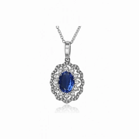 Zeghani Precious Stones Necklace Zp1037-B
