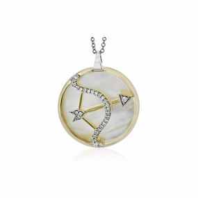 Zeghani Zodiac Signs Constellation Necklace Sagittarius-y